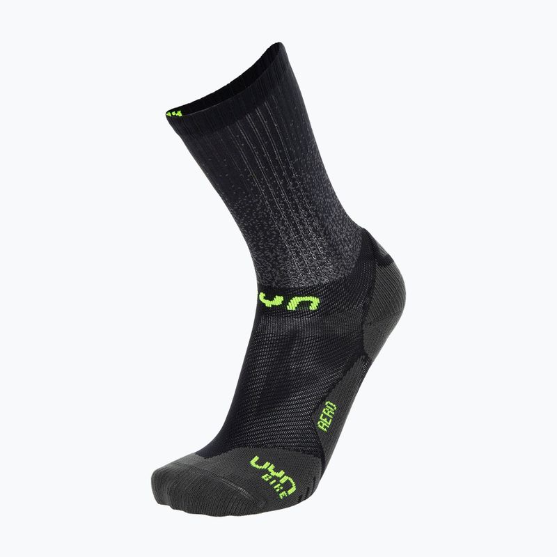 Велошкарпетки чоловічі UYN Aero black/lime