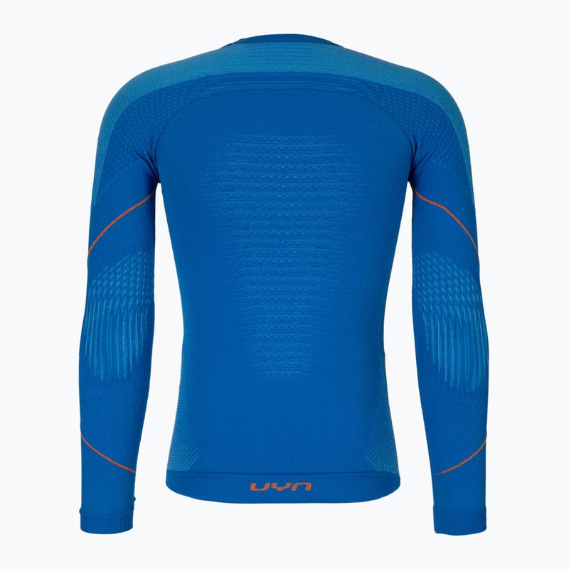 Чоловіча термоактивна кофта UYN Evolutyon UW Shirt blue/blue/orange shiny 2