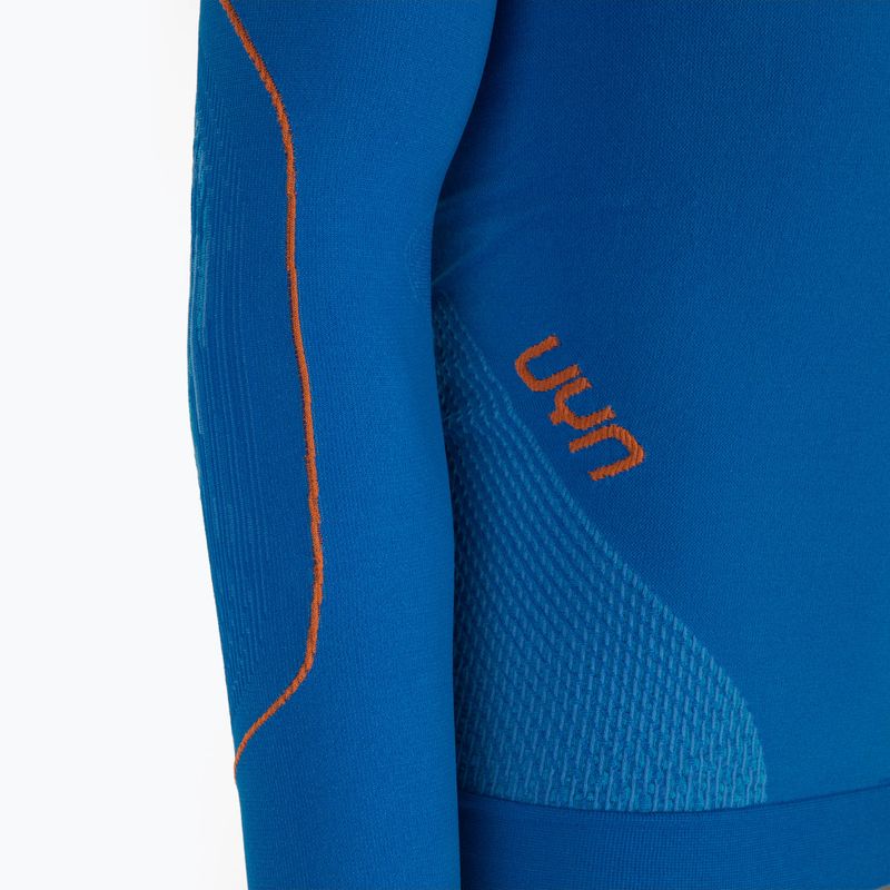 Чоловіча термоактивна кофта UYN Evolutyon UW Shirt blue/blue/orange shiny 3