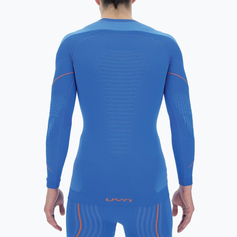 Чоловіча термоактивна кофта UYN Evolutyon UW Shirt blue/blue/orange shiny 5