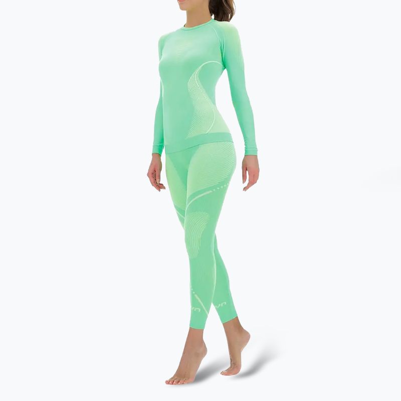 Жіноча термоактивна кофта UYN Evolutyon UW Shirt light green/white/white 2