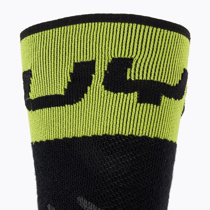 Шкарпетки гірськолижні чоловічі UYN Ski One Merino black/lime 4