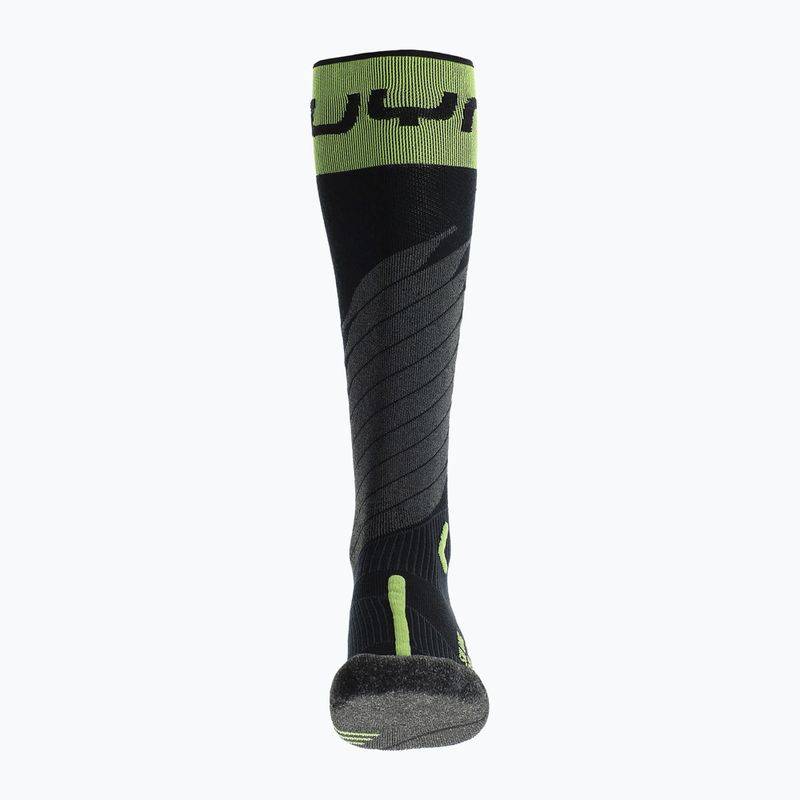 Шкарпетки гірськолижні чоловічі UYN Ski One Merino black/lime 3