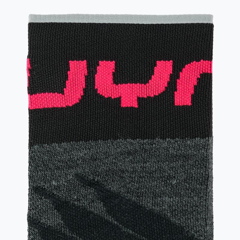 Шкарпетки гірськолижні чоловічі UYN Ski One Merino anthracite/pink 4