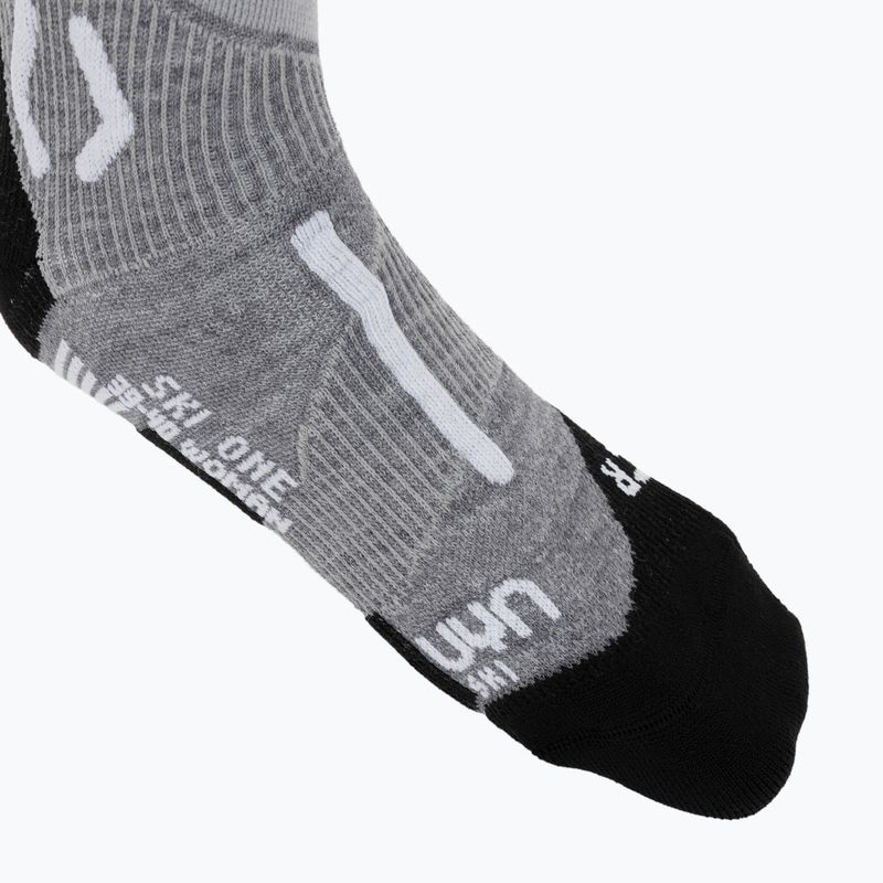 Шкарпетки лижні жіночі Uyn Ski One Merino Socks grey melange/white 3