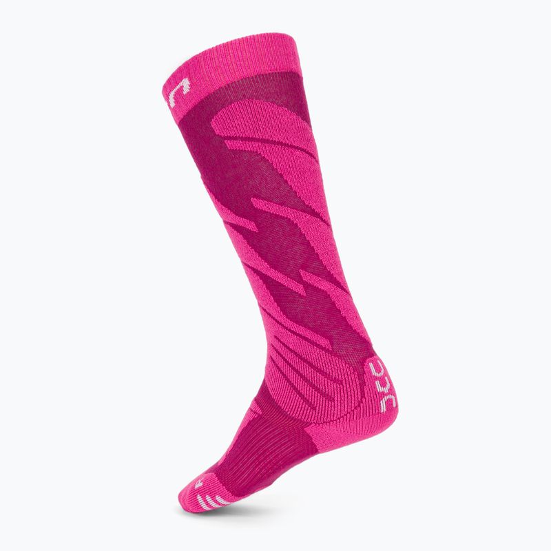 Шкарпетки гірськолижні дитячі UYN Junior Ski pink 2
