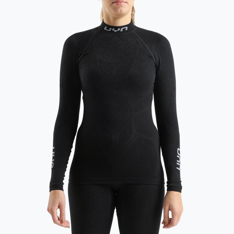 Лонгслів термічний жіночий UYN Elevation Biomorph Turtle Neck black 4