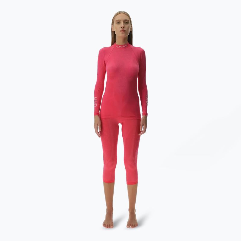 Жіноча термоактивна кофта UYN Elevation Biomorph LS Turtle Neck pink yarrow 2