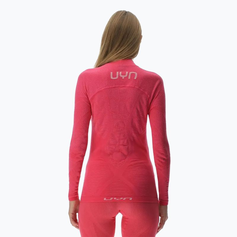 Жіноча термоактивна кофта UYN Elevation Biomorph LS Turtle Neck pink yarrow 3