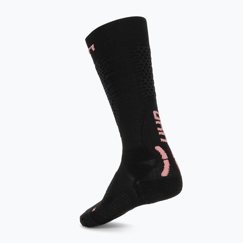 Шкарпетки гірськолижні жіночі UYN Ski One Pure Snow plack/pink 2