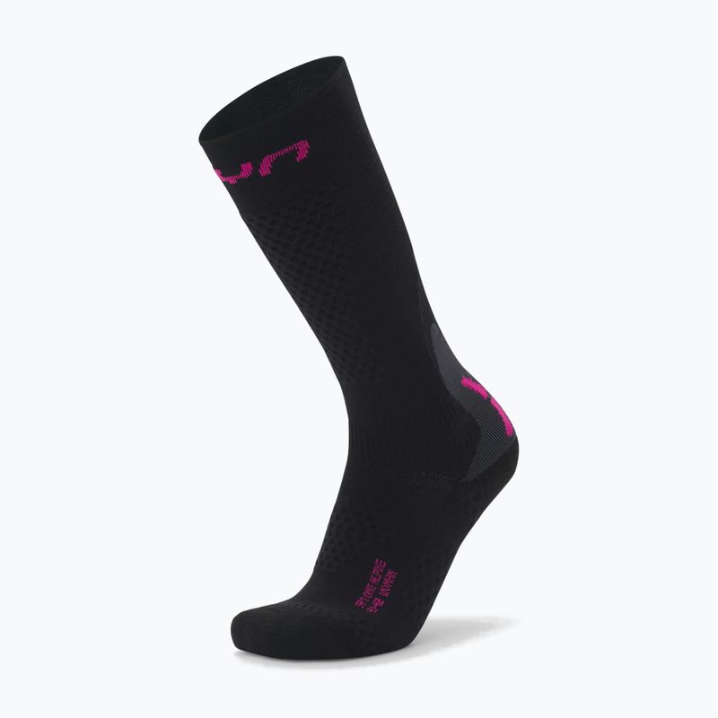 Шкарпетки гірськолижні жіночі UYN Ski One Alpine Merino black/pink 5