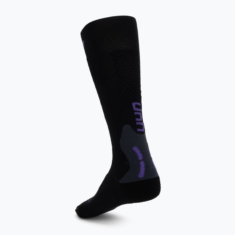 Шкарпетки лижні жіночі UYN Ski One Alpine Merino Socks black/violet 2