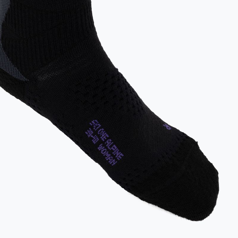 Шкарпетки лижні жіночі UYN Ski One Alpine Merino Socks black/violet 3
