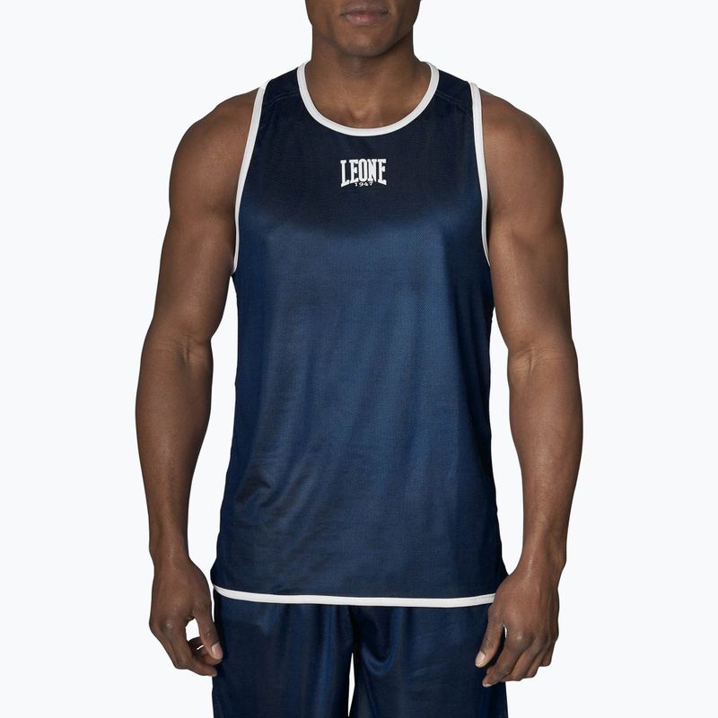 Майка тренувальна двостороння LEONE 1947 Double Face Boxing Singlet блакитно-червона AB214
