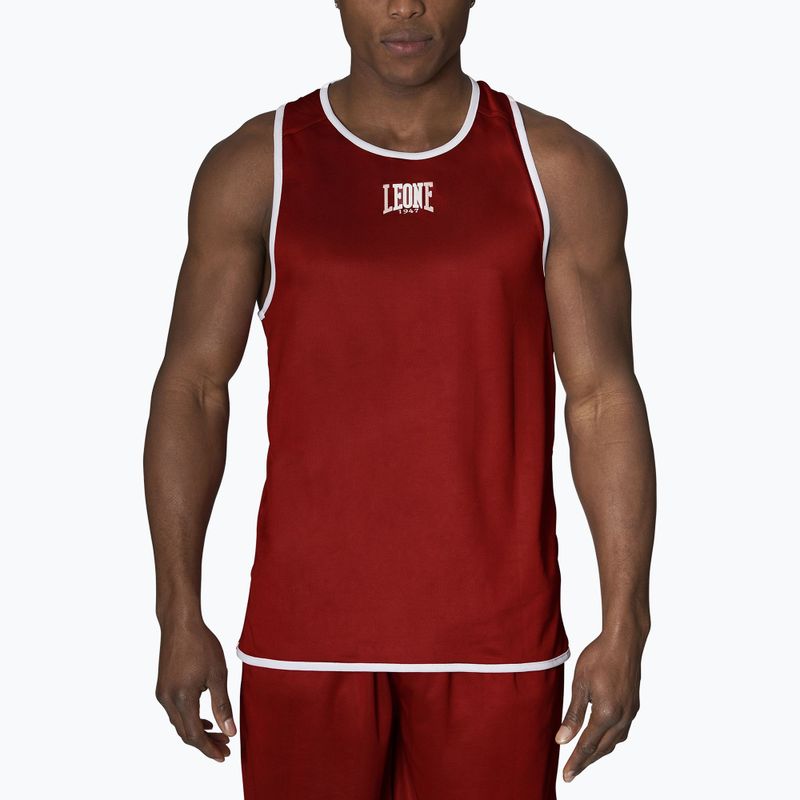 Майка тренувальна двостороння LEONE 1947 Double Face Boxing Singlet блакитно-червона AB214 4