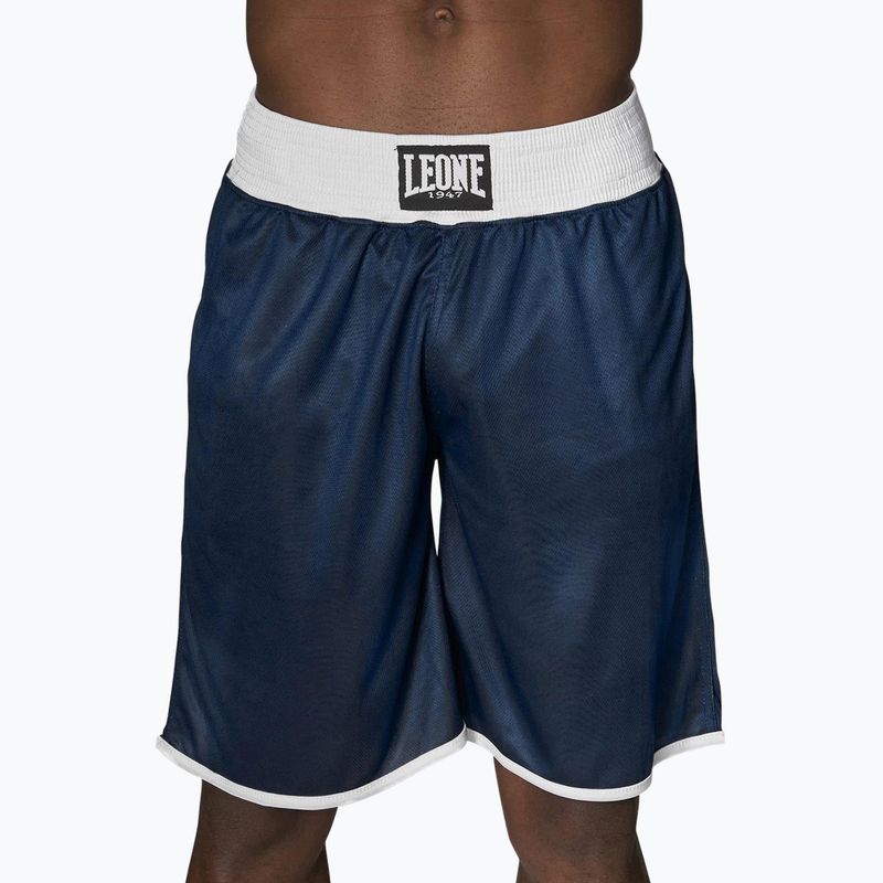 Шорти боксерські двосторонні чоловічі LEONE 1947 Double Face Boxing блакитно-червоні AB215