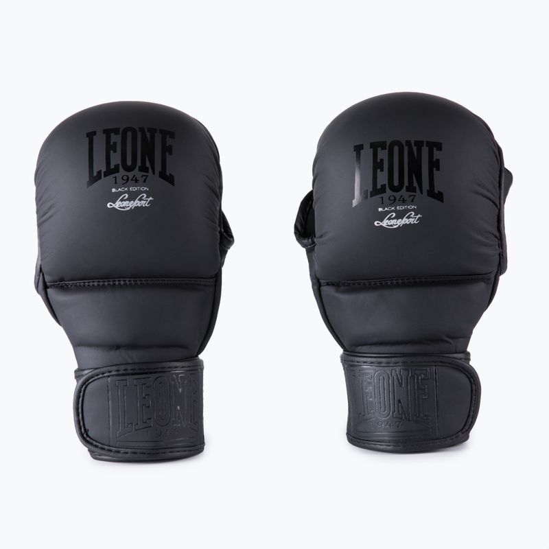 Рукавиці спарингові LEONE Black Edition MMA чорні GP1213