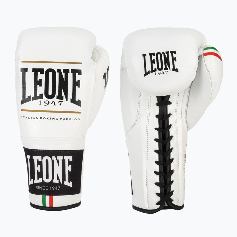 Рукавиці боксерські LEONE 1947 Shock Plus white