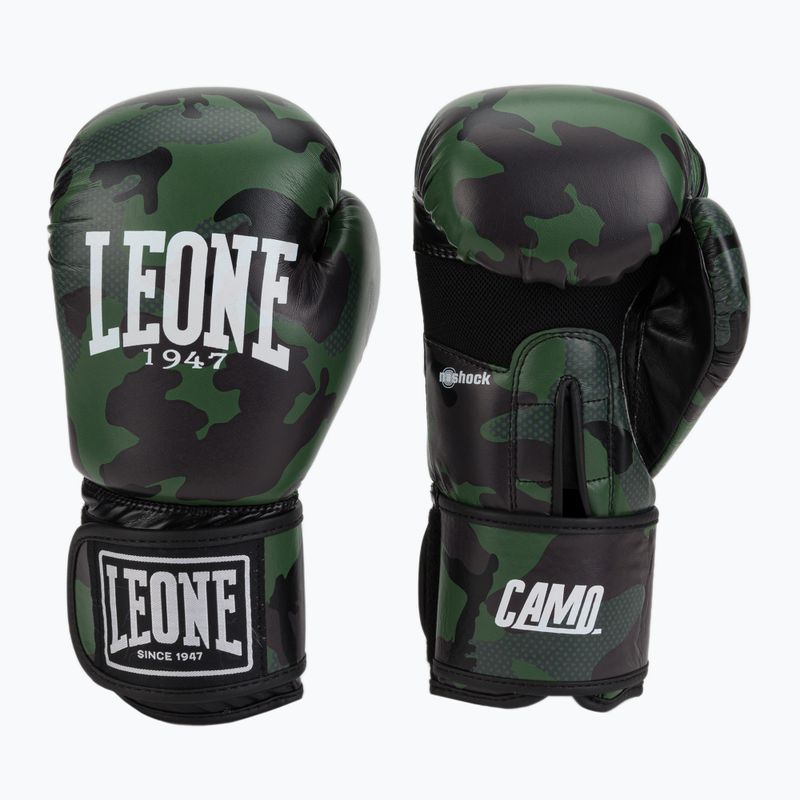 Рукавиці боксерські LEONE 1947 Camo зелені GN324 3