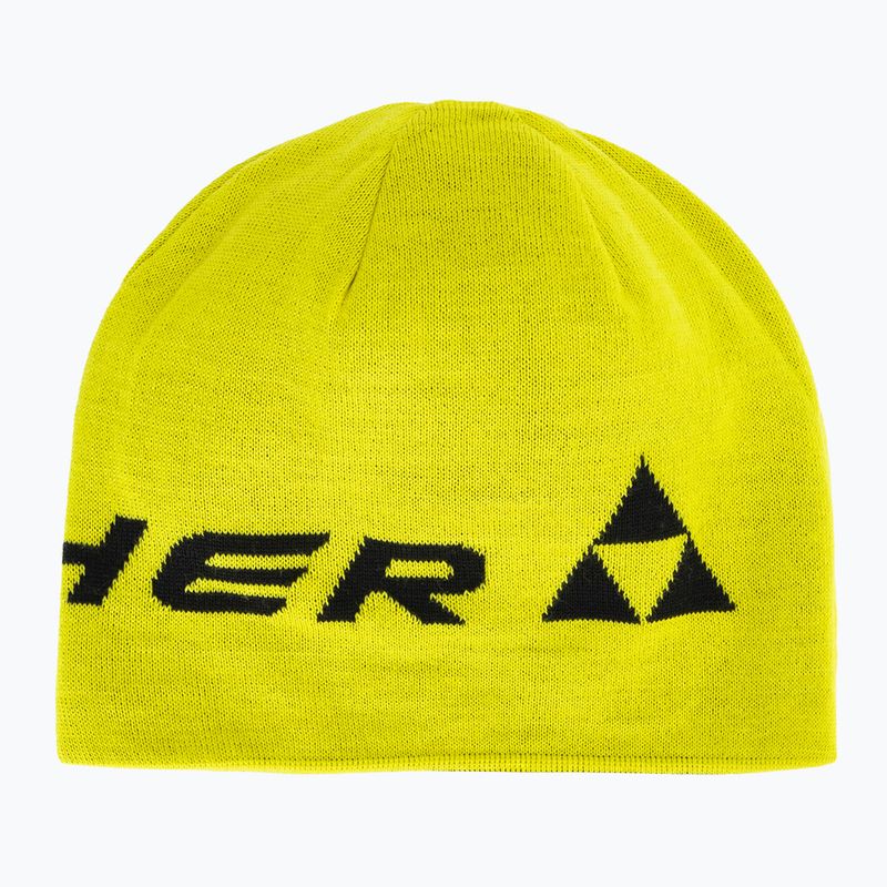 Шапка зимова Fischer Logo Reversible Beanie fisher yellow 4