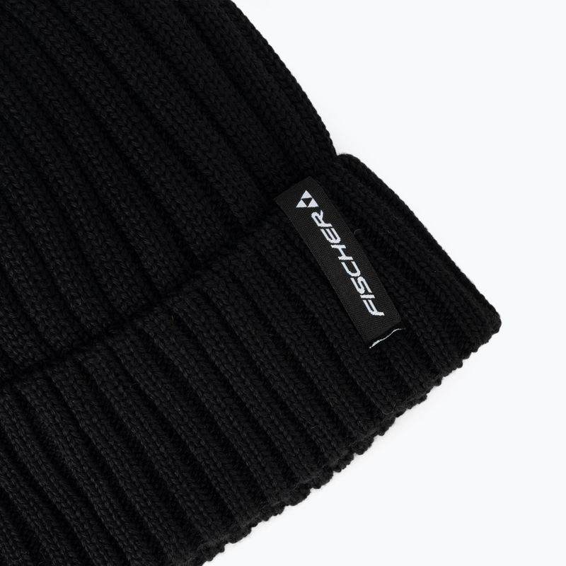 Зимова шапка Fischer Logo Beanie black 3