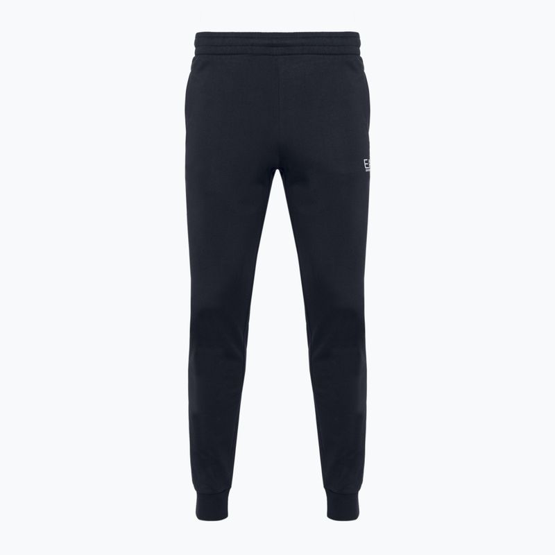Чоловічі штани EA7 Emporio Armani Train Core ID Coft Slim нічні сині/сріблясті штани з логотипом