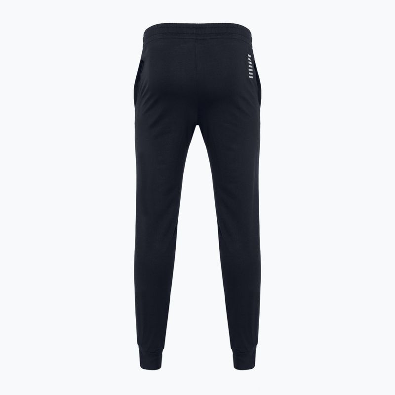 Чоловічі штани EA7 Emporio Armani Train Core ID Coft Slim нічні сині/сріблясті штани з логотипом 2
