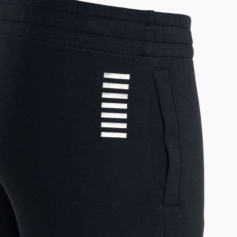Чоловічі штани EA7 Emporio Armani Train Core ID Coft Slim нічні сині/сріблясті штани з логотипом 4