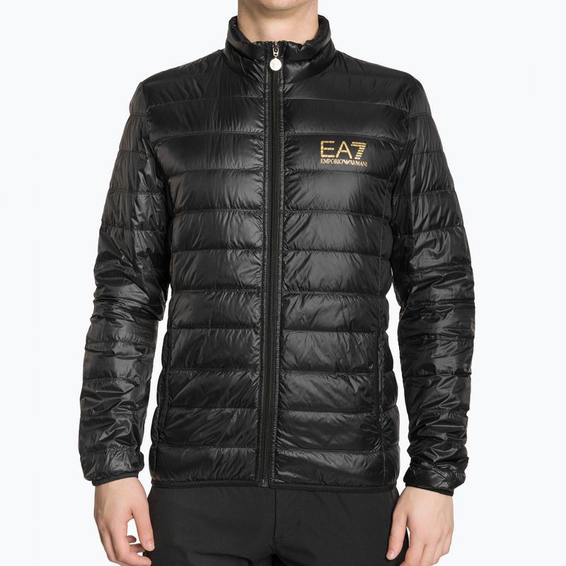 Чоловіча куртка з логотипом EA7 Emporio Armani Train Core ID Down Light чорного/золотого кольору