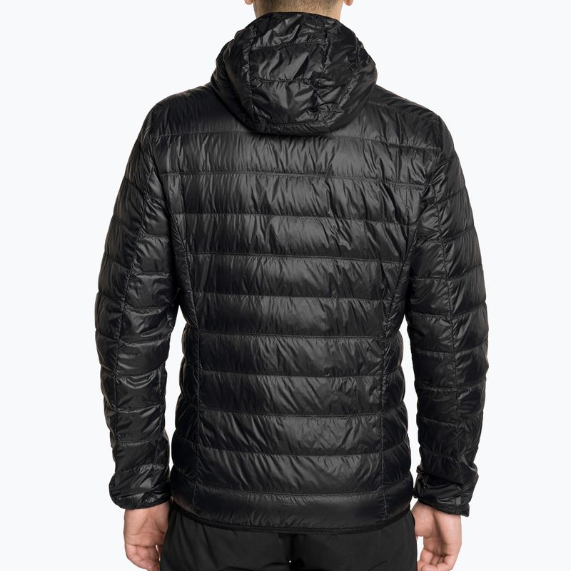 Чоловіча куртка з логотипом EA7 Emporio Armani Train Core ID Down Light Hoodie з капюшоном чорного/золотого кольору 2