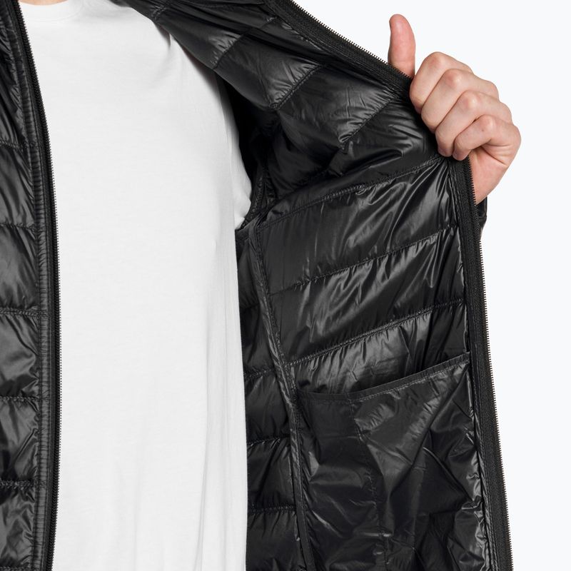 Чоловіча куртка з логотипом EA7 Emporio Armani Train Core ID Down Light Hoodie з капюшоном чорного/золотого кольору 5