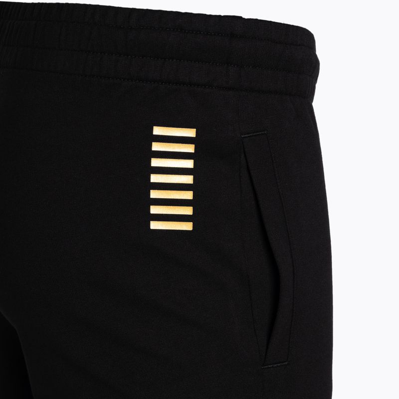 Чоловічі штани EA7 Emporio Armani Train Core ID Coft Slim з чорним/золотим логотипом 4