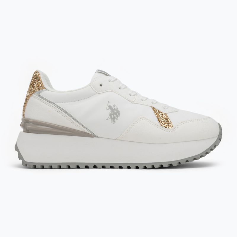 Жіночі кросівки U.S. Polo Assn. BAYLE003C білий/золото 2