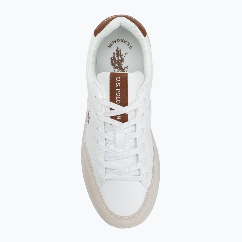 Кросівки чоловічі U.S. Polo Assn. CODY003B white/light brown 5