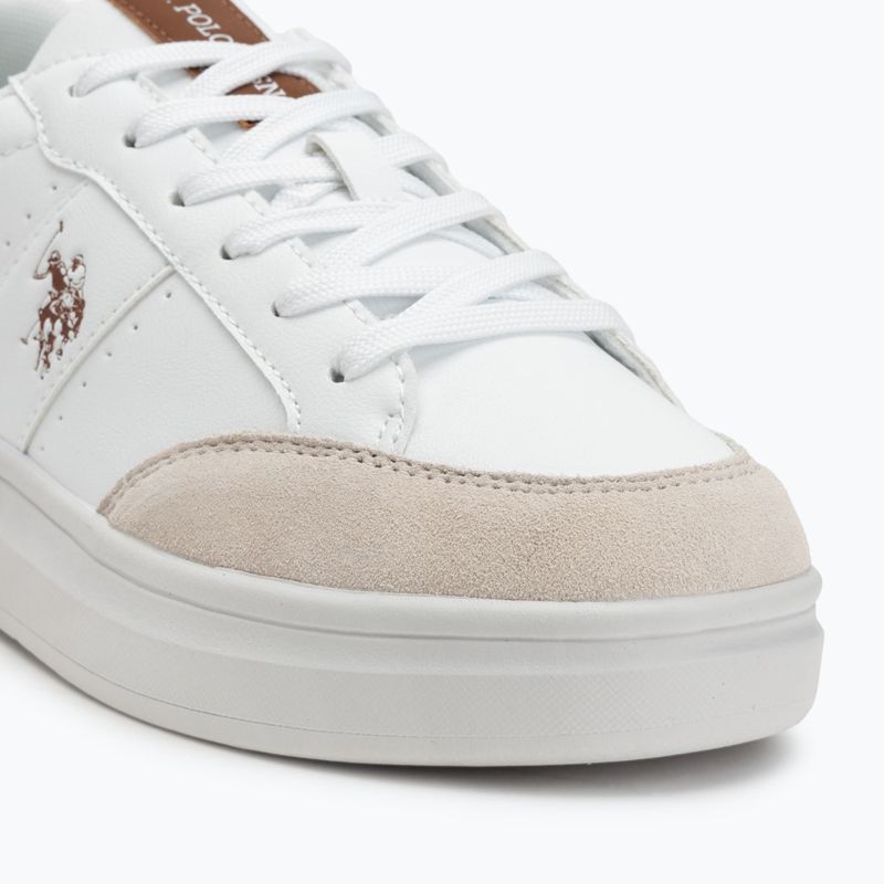 Кросівки чоловічі U.S. Polo Assn. CODY003B white/light brown 7