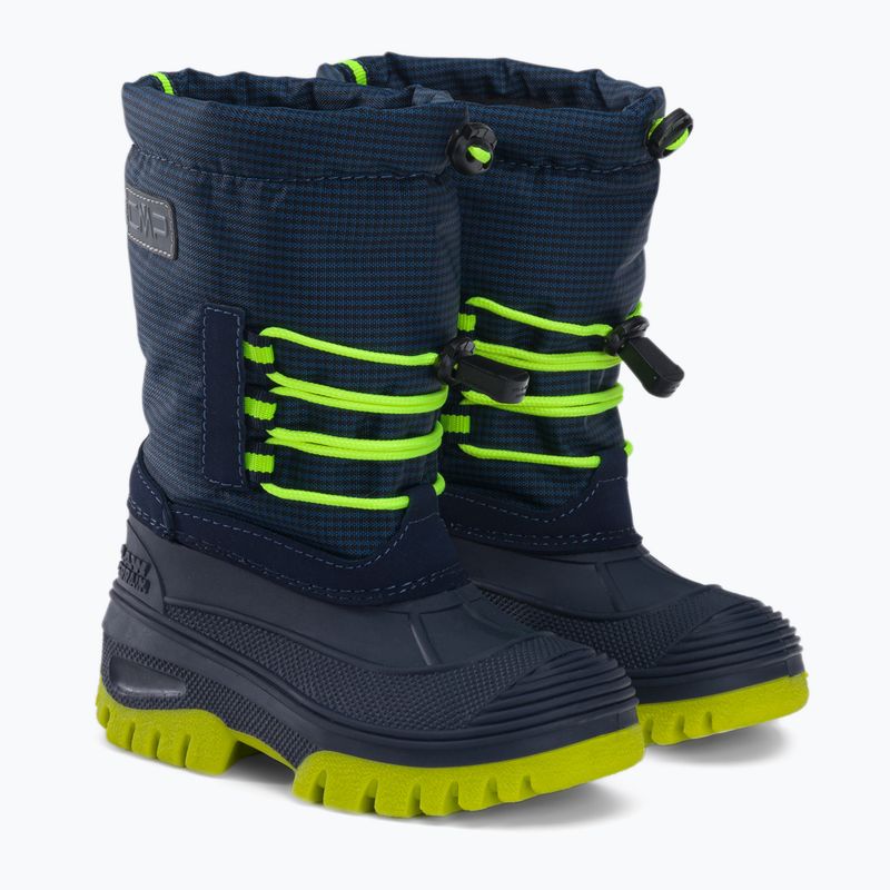 Черевики зимові дитячі CMP Ahto Snowboots синьо-жовті 3Q49574K/N950 5