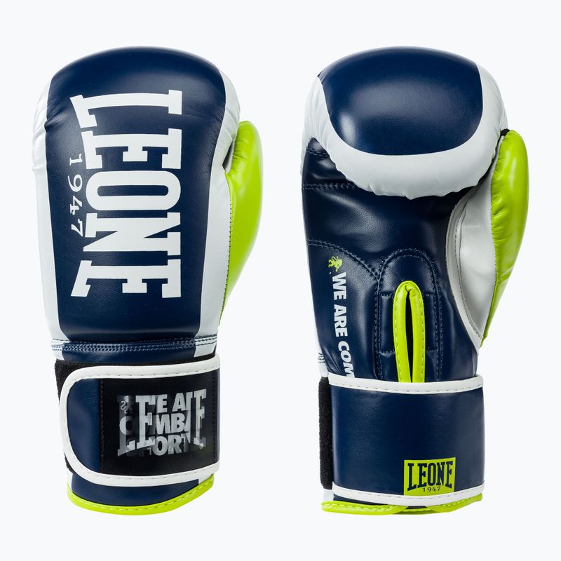 Боксерські рукавиці LEONE 1947 Logo Wacs Boxing blue 3