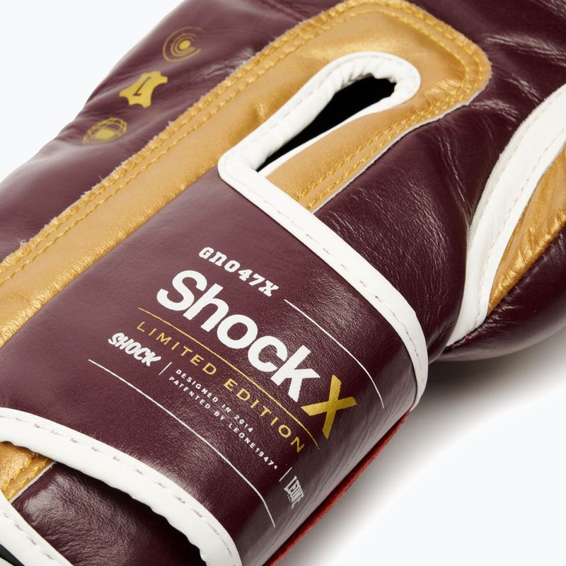 Боксерські рукавиці LEONE 1947 Shock X bordeaux 10