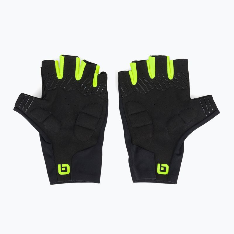 Велорукавиці Alé Guanto Estivo Velocissimo black/fluo yellow 2