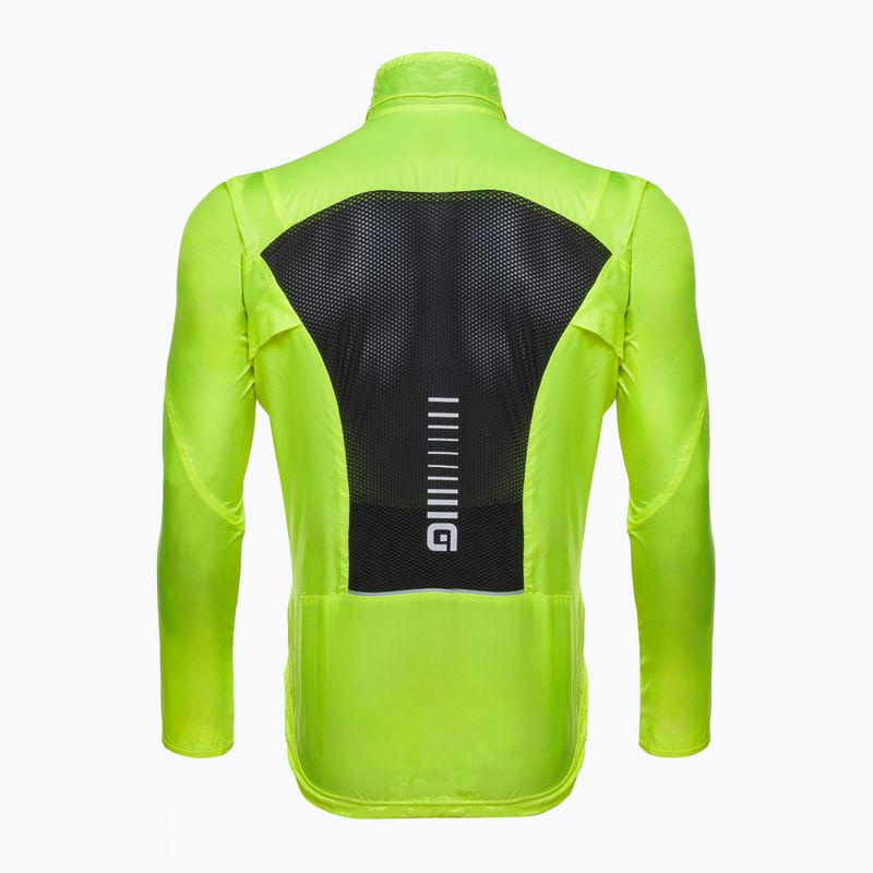 Куртка велосипедна чоловіча Alé Giubbino Light Pack Alé fluorescent yellow 4