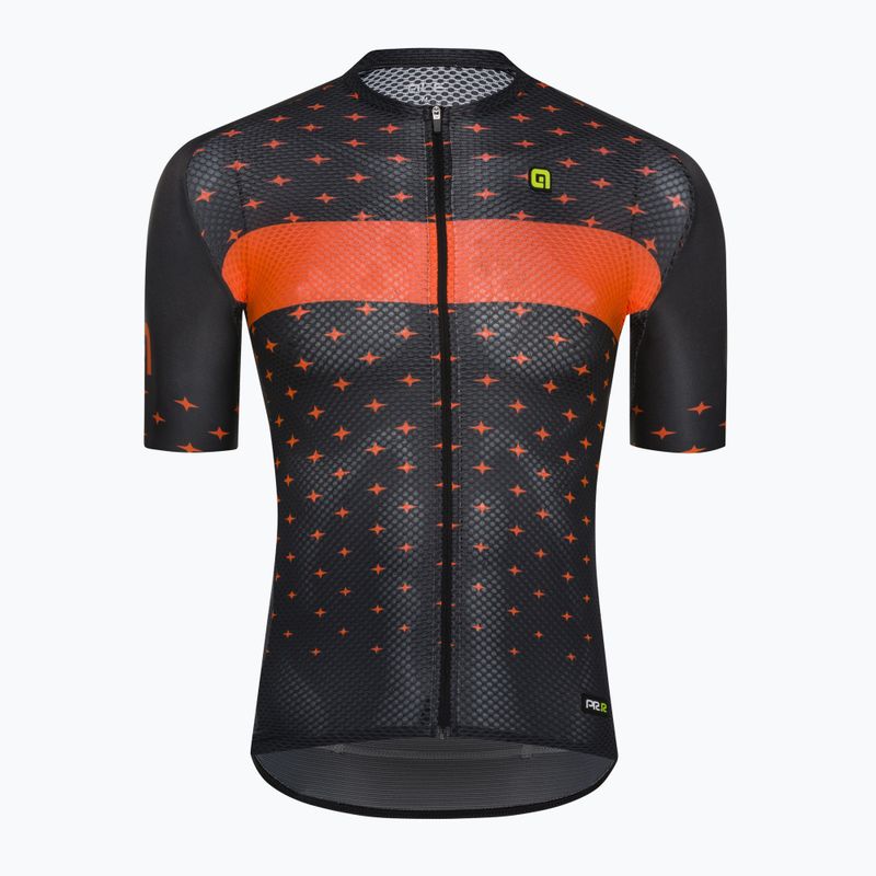 Велофутболка чоловіча Alé Maglia MC Stars grey/orange