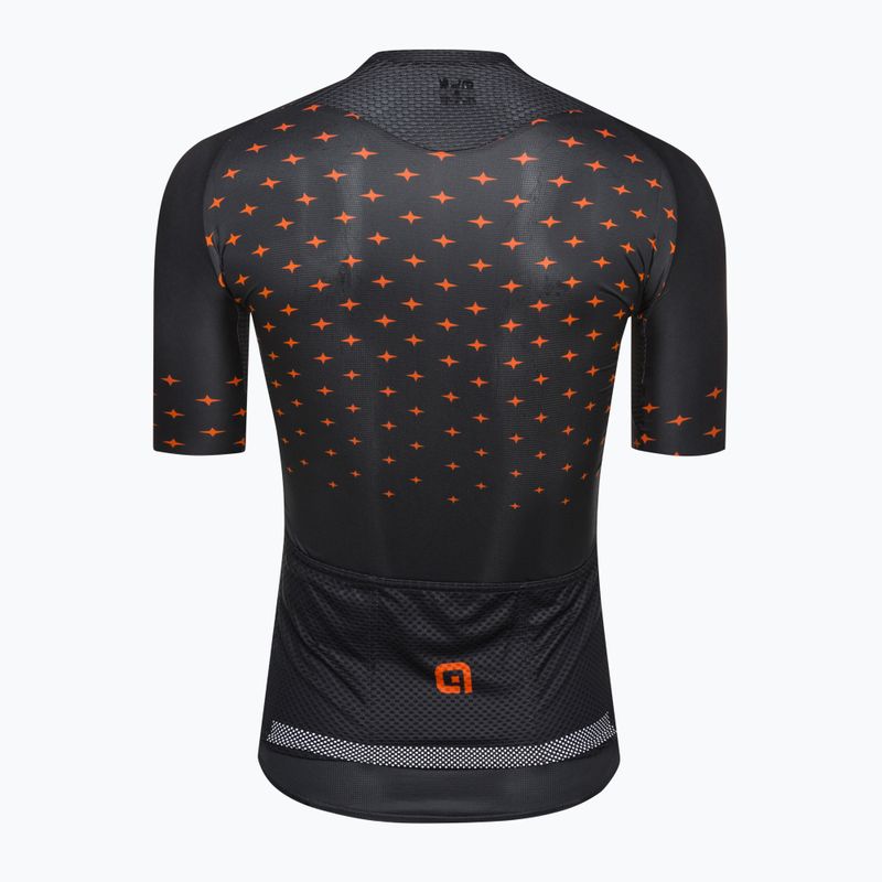 Велофутболка чоловіча Alé Maglia MC Stars grey/orange 2