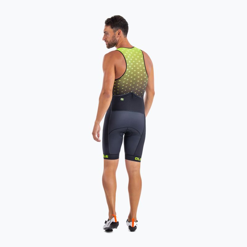 Комбінезон для триатлону чоловічий Alé Stars fluo yellow/black 2