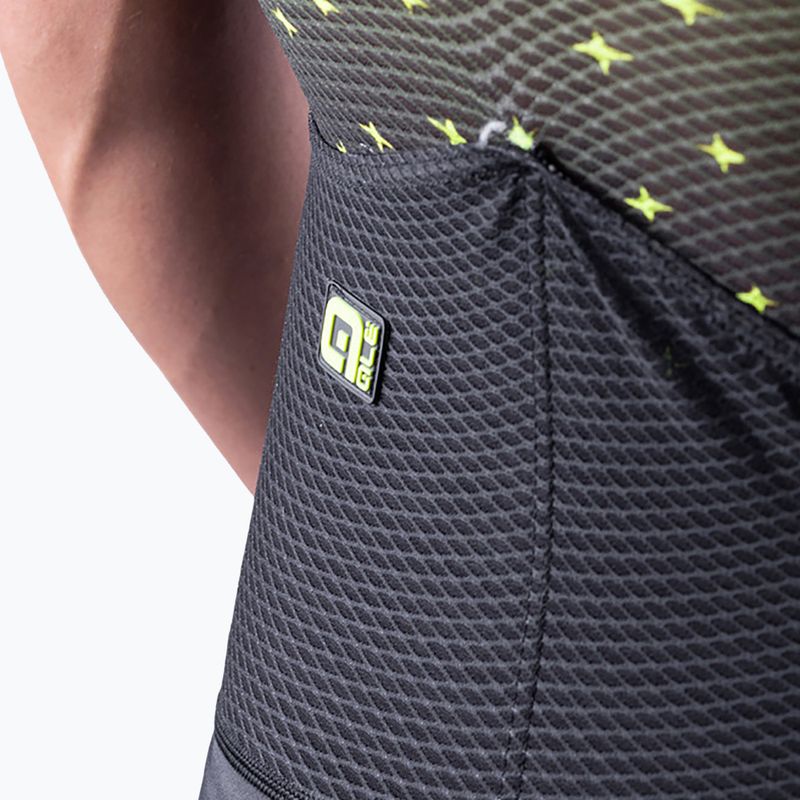 Комбінезон для триатлону чоловічий Alé Stars fluo yellow/black 6