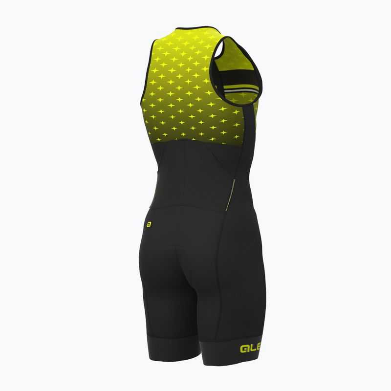 Комбінезон для триатлону чоловічий Alé Stars fluo yellow/black 9