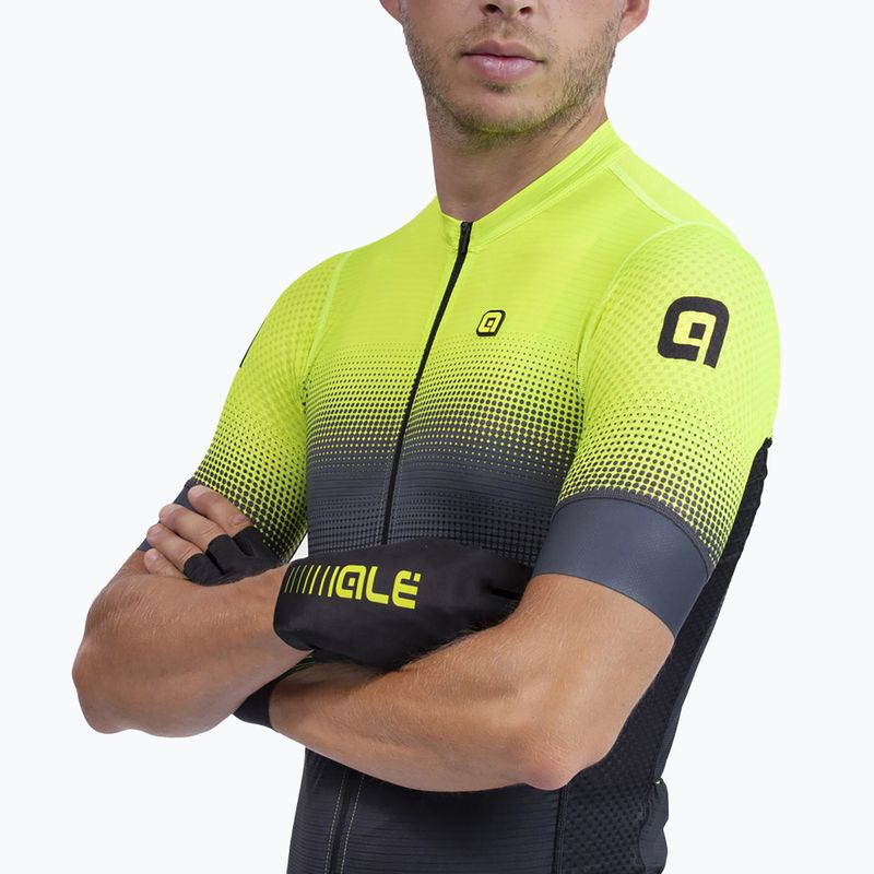 Велофутболка чоловіча Alé Maglia MC Gradient fluorescent yellow 4