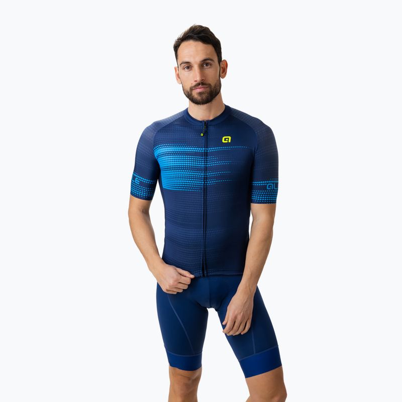 Велофутболка чоловіча Alé Maglia MC Turbo blue 2