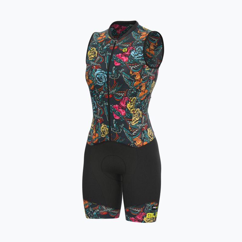 Комбінезон для триатлону жіночий Alé Body SM Donna Tattoo grey