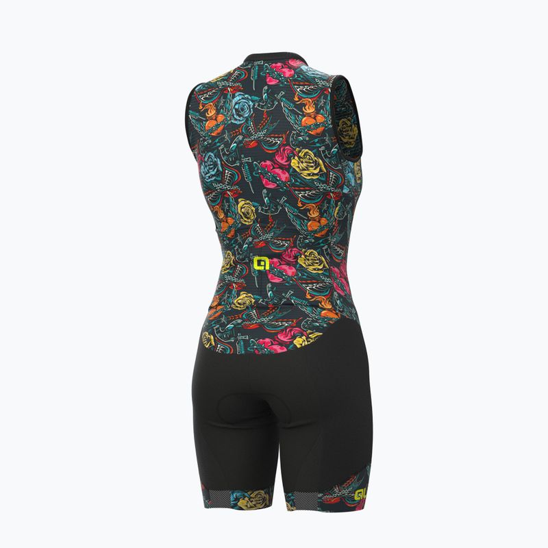 Комбінезон для триатлону жіночий Alé Body SM Donna Tattoo grey 2