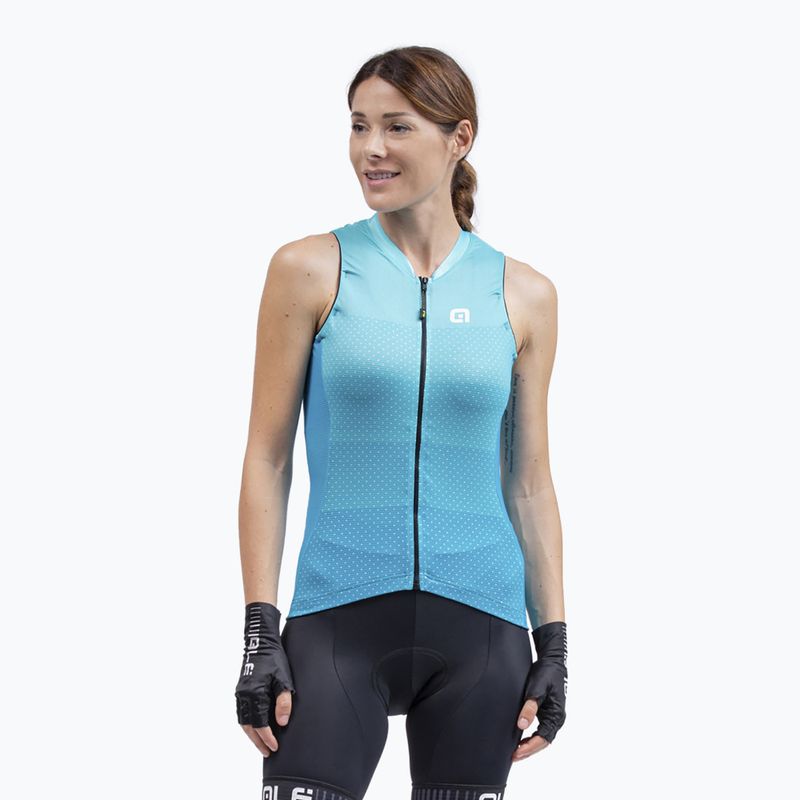 Велофутболка жіноча Alé Maglia Donna SM Level turquoise